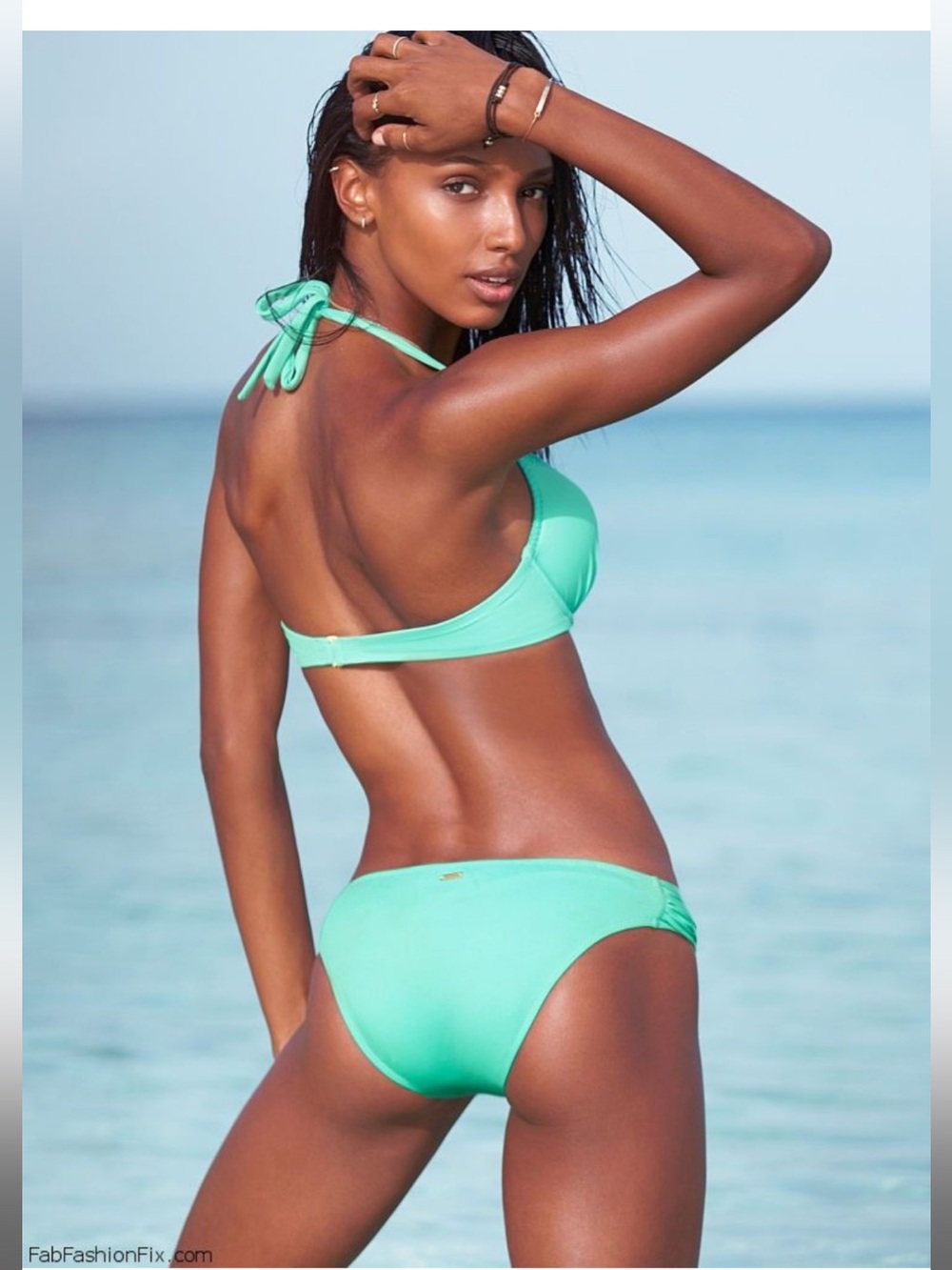 Victoria Secret Aqua Halter Bikini Set